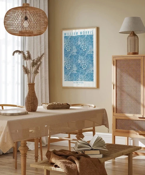 Çerçevesiz Poster William Morris Söğüt Deseni - Resim 4