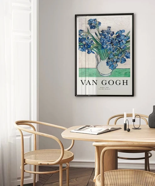 Çerçevesiz Poster Van Gogh Irıses No 2 - Resim 4