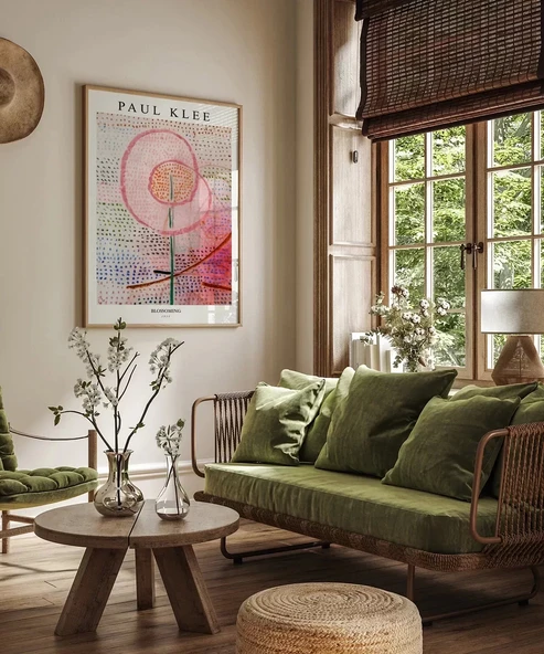 Çerçevesiz Poster Paul Klee Blossoming - Resim 3