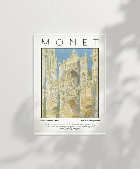 Çerçevesiz Poster Claude Monet Rouen Katedrali - Resim 6