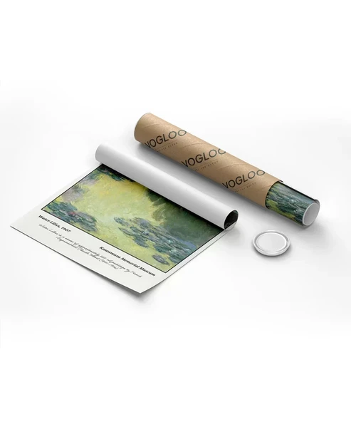 Çerçevesiz Poster Claude Monet Zambaklar - Resim 8