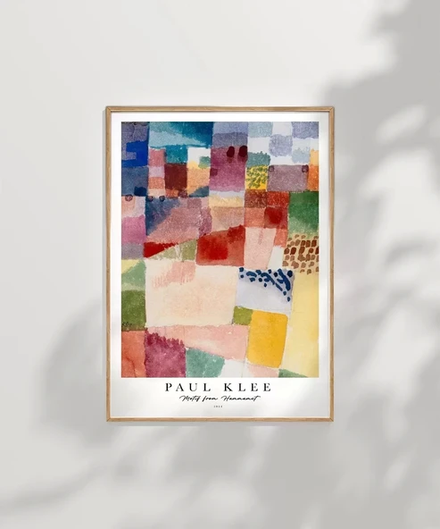 Çerçevesiz Poster Paul Klee Hammamet Motifi - Resim 7