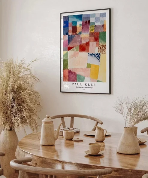 Çerçevesiz Poster Paul Klee Hammamet Motifi - Resim 4