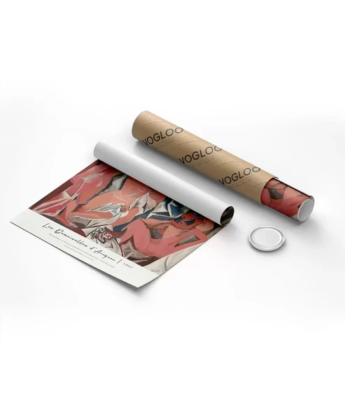 Çerçevesiz Poster Pablo Picasso Avignonlu Kızlar - Resim 8