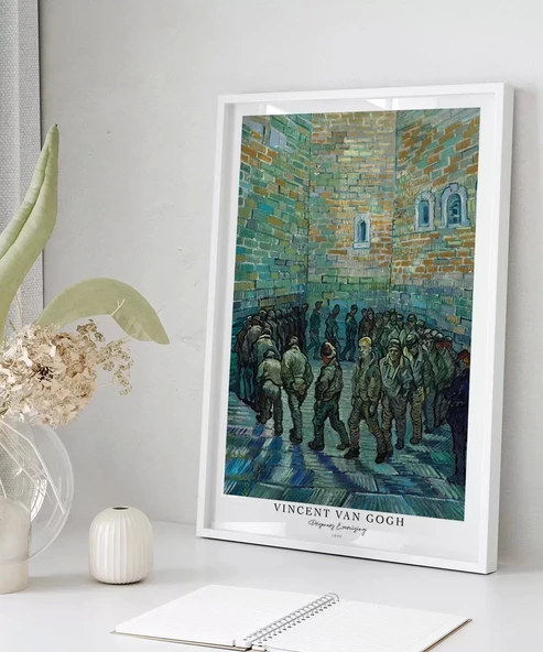 Çerçevesiz Poster Vincent Van Gogh Tutuklular Çemberi - Resim 5