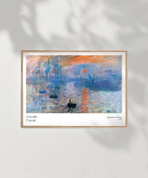 Çerçevesiz Poster Claude Monet Gün Doğumu - Resim 7