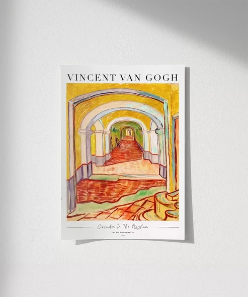 Çerçevesiz Poster Vincent Van Gogh Tımarhanedeki Koridor ürün görseli