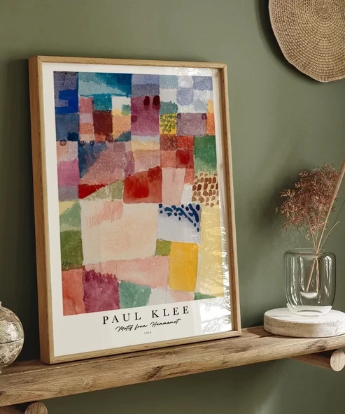 Çerçevesiz Poster Paul Klee Hammamet Motifi - Resim 5