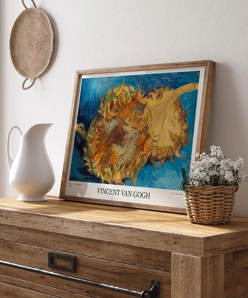 Çerçevesiz Poster Van Gogh Ayçiçekleri 1 - Resim 5