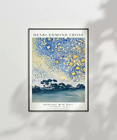 Çerçevesiz Poster Henri-Edmond Cross Yıldızlarla Dolu Manzara - Resim 6