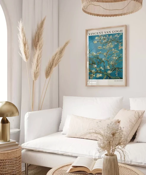 Çerçevesiz Poster Van Gogh Badem Çiçeği - Resim 5