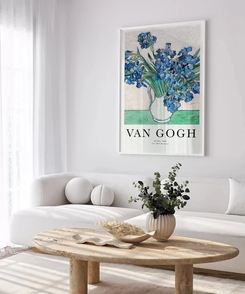 Çerçevesiz Poster Van Gogh Irıses No 2 - Resim 3