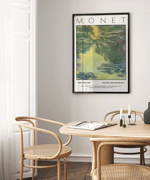 Çerçevesiz Poster Claude Monet Zambaklar - Resim 3
