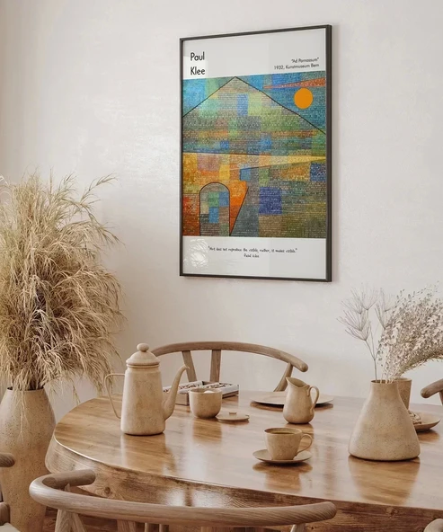Çerçevesiz Poster Paul Klee Ad Parnassum - Resim 4
