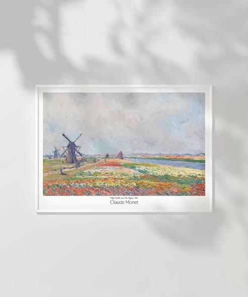Çerçevesiz Poster Claude Monet Hadue Yakınlarında Lale bahçeleri - Resim 6