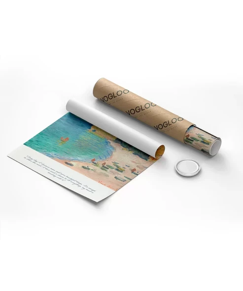 Çerçevesiz Poster Claude Monet Etretat Kumsalı - Resim 8