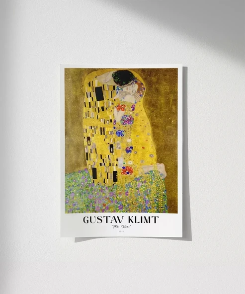 Çerçevesiz Poster Gustav Klimt Öpücük 3 ürün görseli