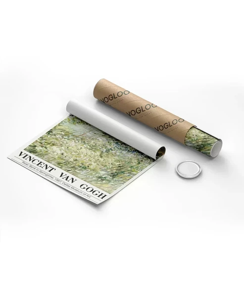 Çerçevesiz Poster Vincent Van Gogh Riverbank'da Bahar Vakti (2) - Resim 8