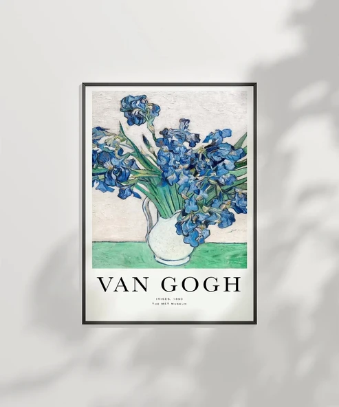 Çerçevesiz Poster Van Gogh Irıses No 2 - Resim 2