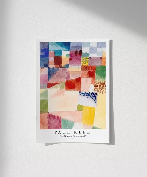 Çerçevesiz Poster Paul Klee Hammamet Motifi ürün görseli