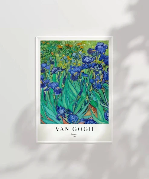 Çerçevesiz Poster Van Gogh Irıses No 1 - Resim 6