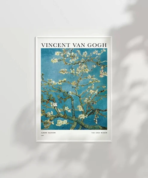 Çerçevesiz Poster Van Gogh Badem Çiçeği - Resim 6