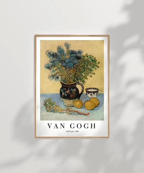 Çerçevesiz Poster Van Gogh Natürmort - Resim 7