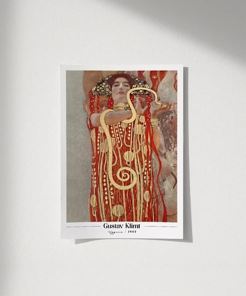 Çerçevesiz Poster Gustav Klimt Hygieia ürün görseli