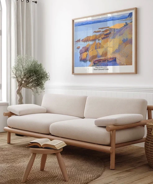 Çerçevesiz Poster Henri-Edmond Cross Calanque des Antibois 2 - Resim 3