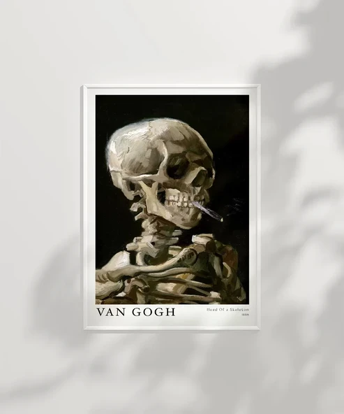 Çerçevesiz Poster Vincent Van Gogh Kafatası - Resim 6