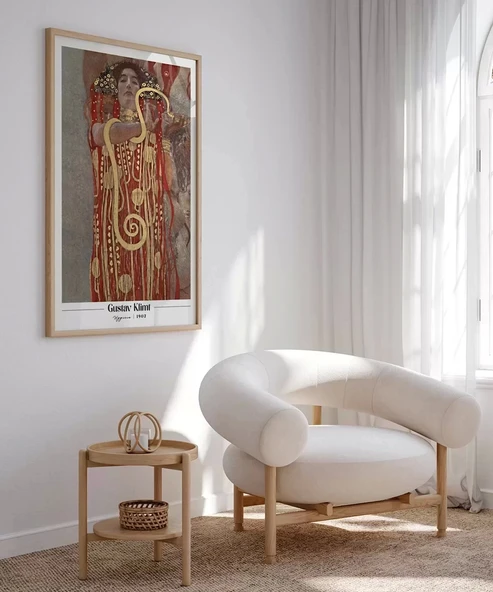 Çerçevesiz Poster Gustav Klimt Hygieia - Resim 4