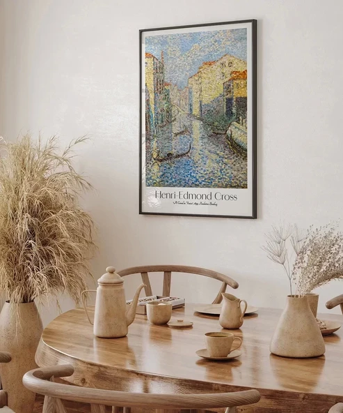 Çerçevesiz Poster Henri-Edmond Cross Venedikte Bir Kanal - Resim 4
