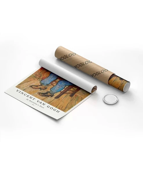 Çerçevesiz Poster Vincent Van Gogh Üzgün Yaşlı Adam - Resim 8