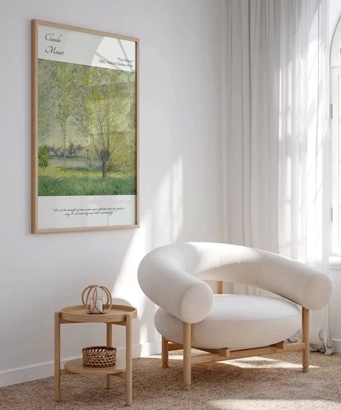 Çerçevesiz Poster Claude Monet Söğütler - Resim 4