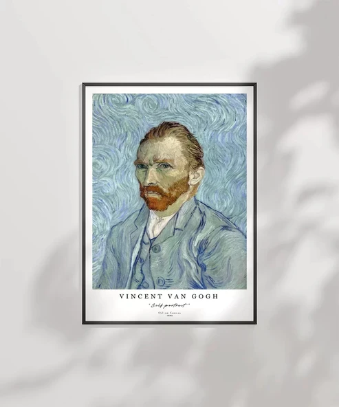 Çerçevesiz Poster Vincent Van Gogh Otoportre - Resim 2