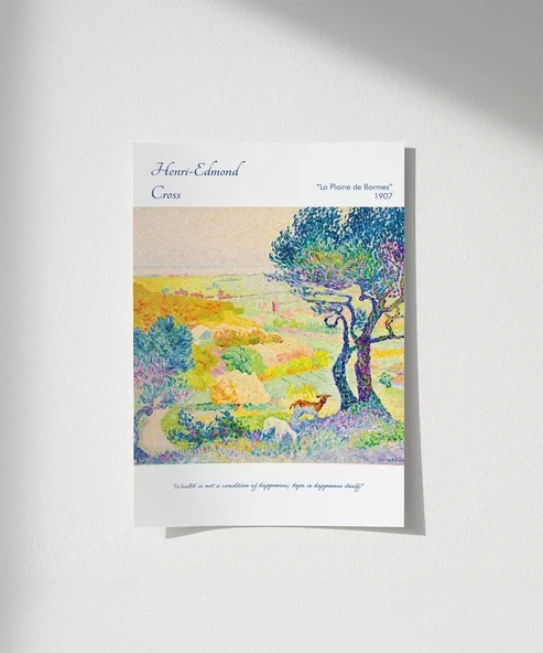 Çerçevesiz Poster Henri-Edmond Cross Bormes Ovası ürün görseli