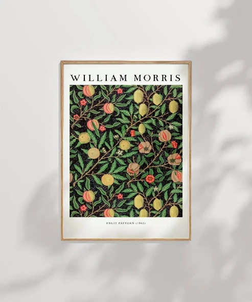 Çerçevesiz Poster William Morris Meyve Deseni No 1 - Resim 7