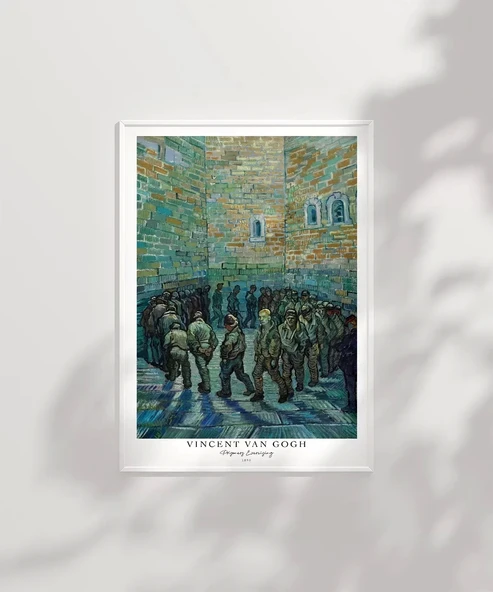 Çerçevesiz Poster Vincent Van Gogh Tutuklular Çemberi - Resim 6