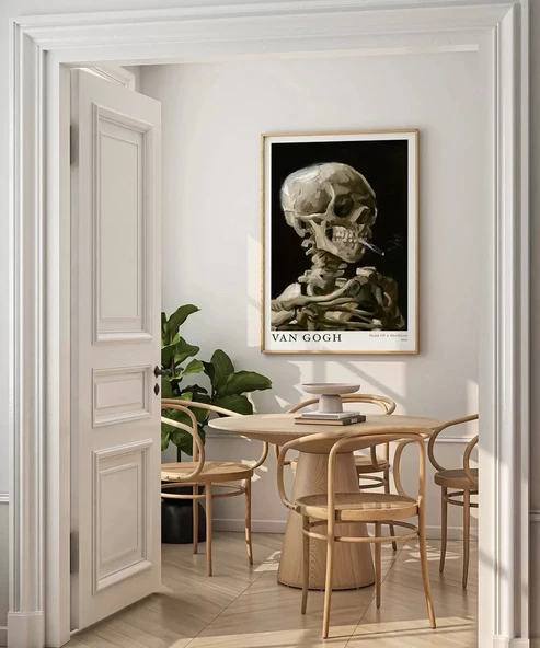 Çerçevesiz Poster Vincent Van Gogh Kafatası - Resim 4