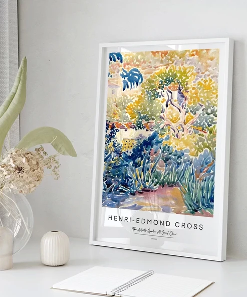 Çerçevesiz Poster Henri Edmond Cross The Artist’s Garden At Saint Clair - Resim 5
