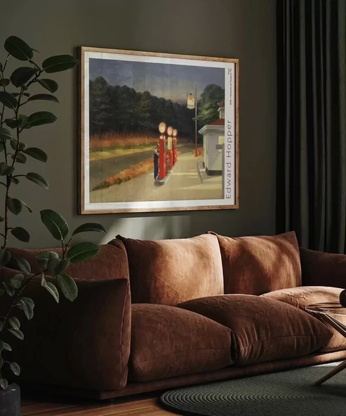 Çerçevesiz Poster Edward Hopper Gaz - Resim 4