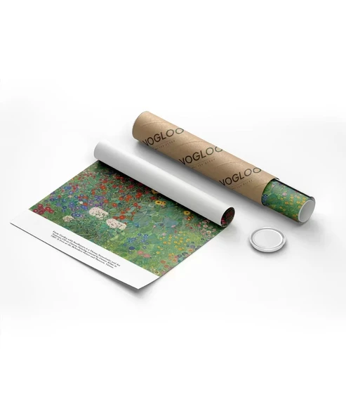 Çerçevesiz Poster Gustav Klimt Ayçiçekli Çiftlik Bahçesi - Resim 8