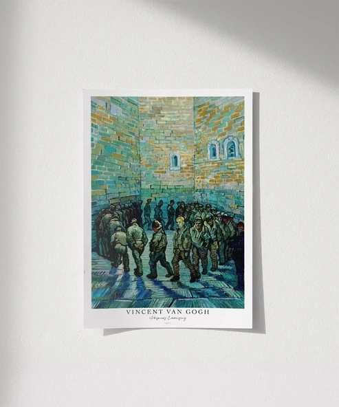 Çerçevesiz Poster Vincent Van Gogh Tutuklular Çemberi ürün görseli