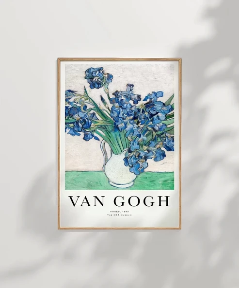 Çerçevesiz Poster Van Gogh Irıses No 2 - Resim 7