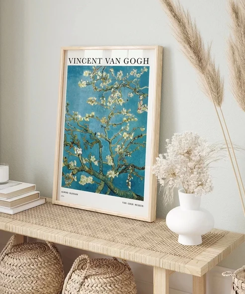 Çerçevesiz Poster Van Gogh Badem Çiçeği - Resim 4