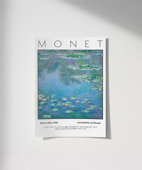 Çerçevesiz Poster Claude Monet Zambaklar (2) ürün görseli