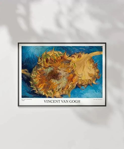 Çerçevesiz Poster Van Gogh Ayçiçekleri 1 - Resim 2