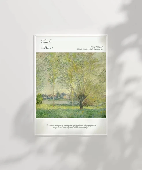 Çerçevesiz Poster Claude Monet Söğütler - Resim 6