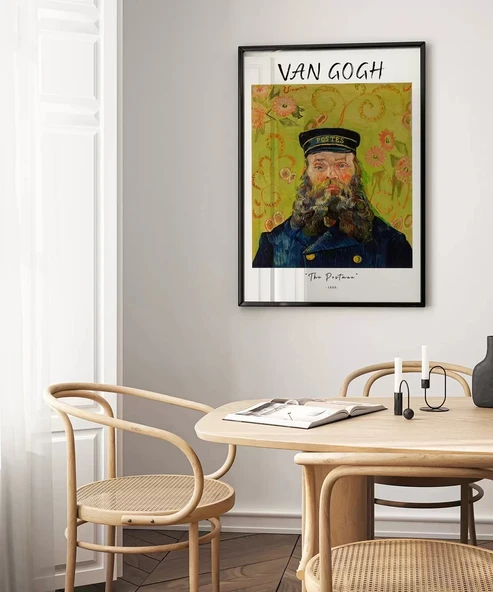Çerçevesiz Poster Vincent Van Gogh Postacı - Resim 3