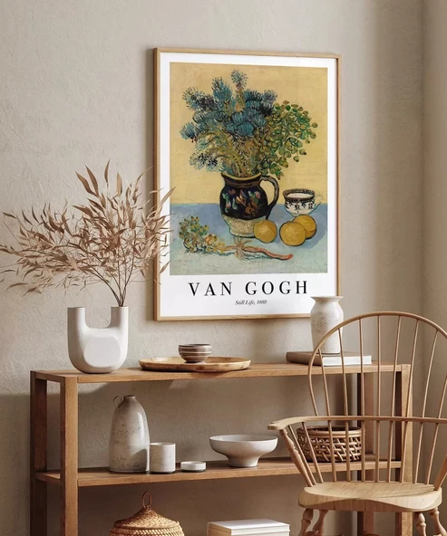 Çerçevesiz Poster Van Gogh Natürmort - Resim 5